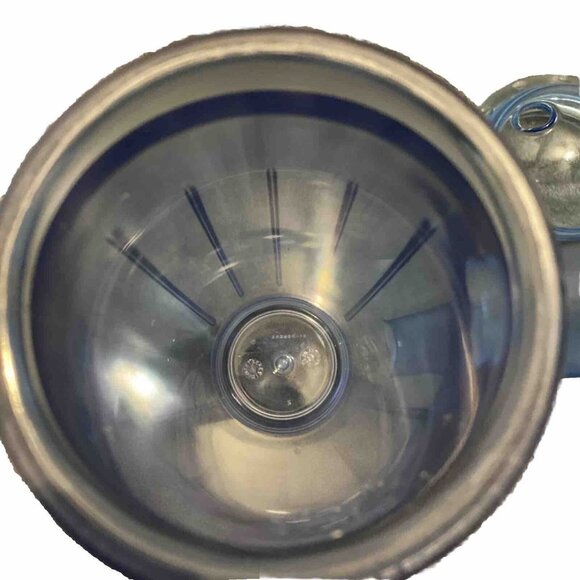 Starbucks 16oz Blue Rocket Tumbler Summer 2001 Barista Dome Lid Coffee Retro - Picture 7 of 8